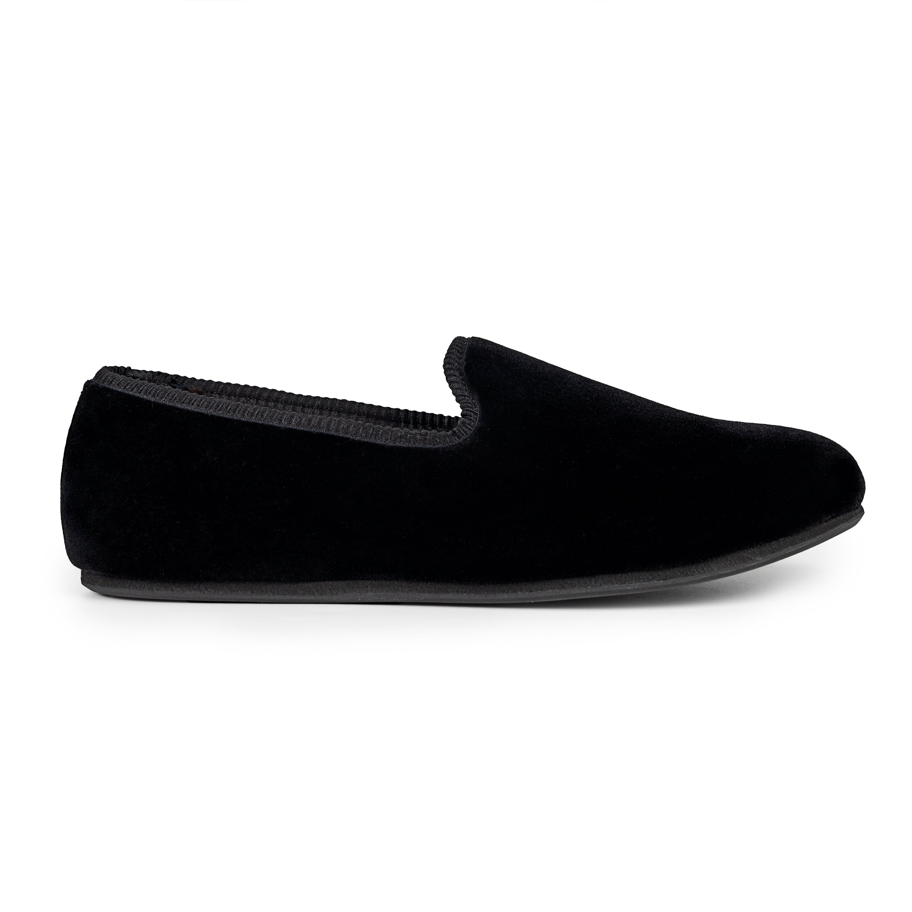 Black Velvet Loafer