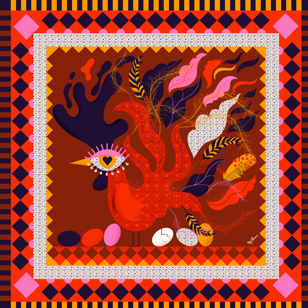 The Hums Hen Scarf